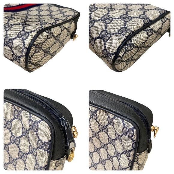 GUCCIโGG Pattern Pvc/Leather Clutch-Crossbody-Shoulder Bag ๐ผ - Picture 12 of 17